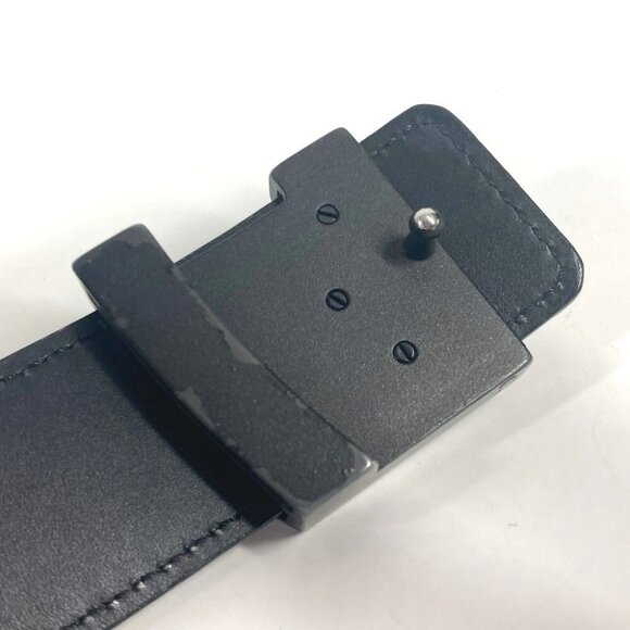 LOUIS VUITTON M6897V Taiga CeintureLV Initial 35MM belt Leather Black - Picture 8 of 15
